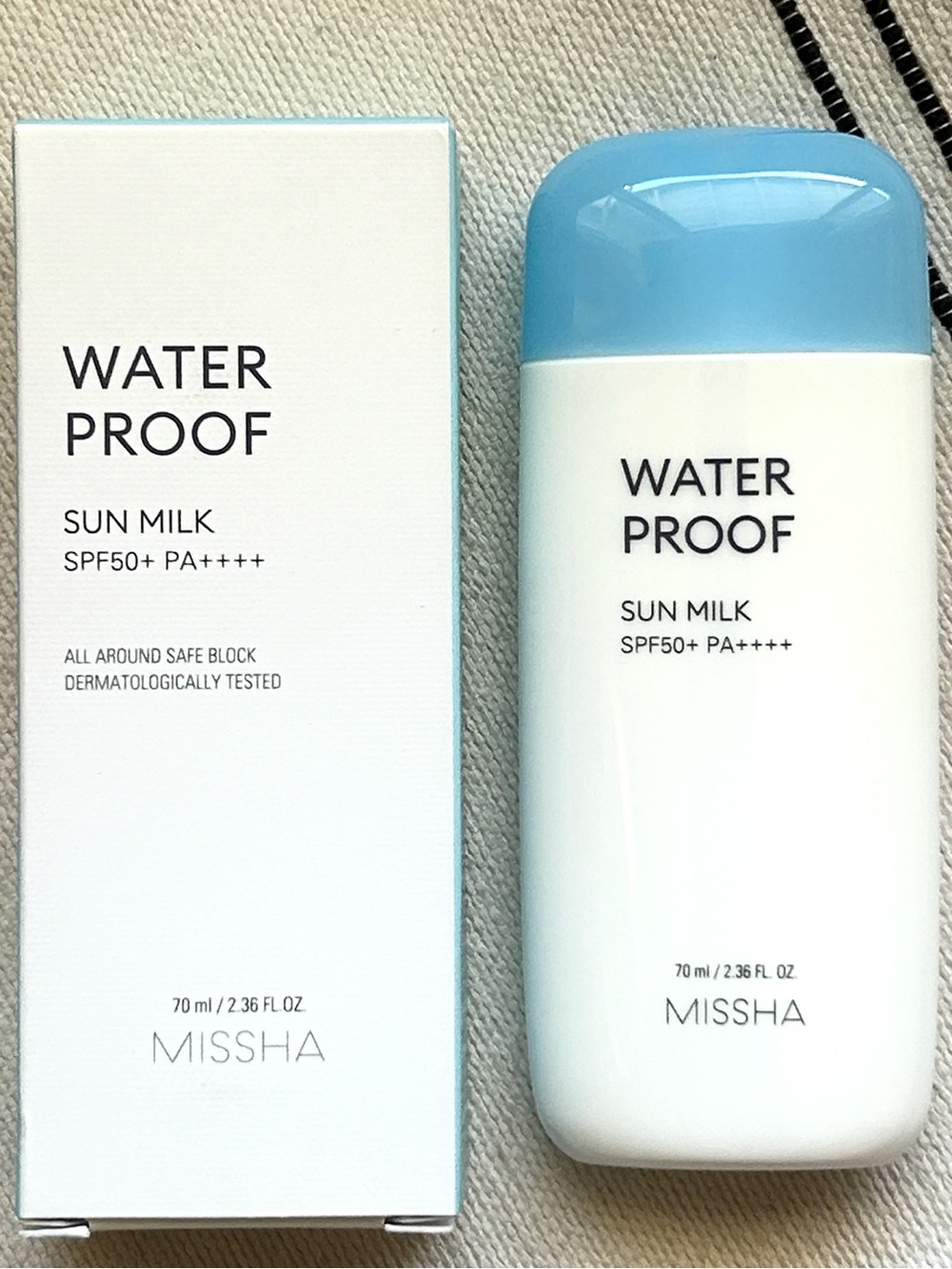 MISSHA Waterproof Sun Milk SPF50+ PA++++ Korean Sunscreen 70ml NEW